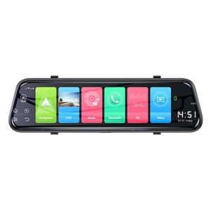 Resigilat Camera Auto Dubla Tip Oglinda Techstar® Z9 Plus, Android 8.1, 4G si WiFi, 9.66" IPS Touch Full HD, Hotspot, ADAS, GPS, Modulator FM, Car Assist - Img 1