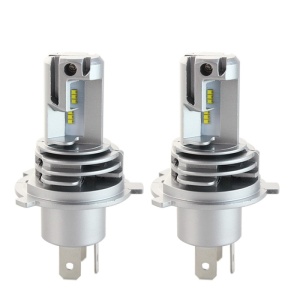 Resigilat Set 2 LED-uri Auto Techstar® M3, H4, 40w, 8000 Lumeni, 6500K, AUTO, 12-24 Volti, ZES, Canbus, Miez Cupru, Radiator Aluminiu - Img 1