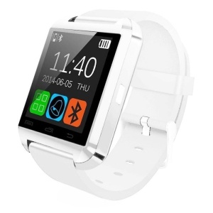 Resigilat Smartwatch Techstar® U8+, Bluetooth, Ecran LCD 1.44inch, Conectare Telefon, Pedometru, Alb - Img 1