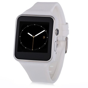 Resigilat Smartwatch X6S Bluetooth Compatibil MicroSD si SIM Cu Camera Alb - Img 1