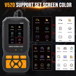 Techstar V520 citire coduri motor pe ecran