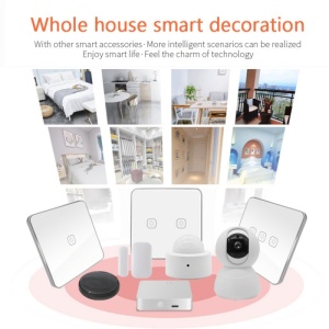 pachet complet senzor miscare zigbee cu accesorii si manual