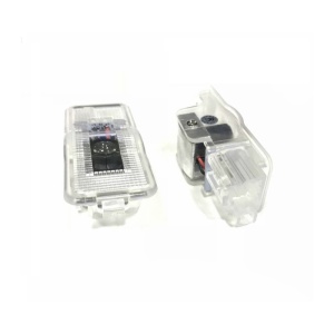 Set iluminat portiere Peugeot - Embleme LED cu sigla mărcii, 2 unități incluse