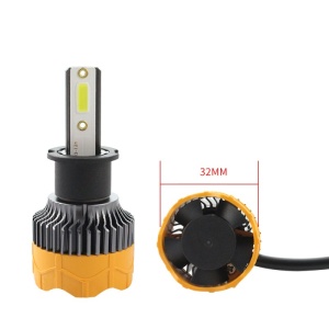 Set 2 LED-uri Auto Techstar® A8, H3, 40w, 4000 Lumeni, 6500K, AUTO, 12-24 Volti, COB, Canbus, Radiator Aluminiu - Img 4