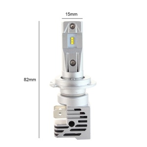 Set 2 LED-uri Auto Techstar® M3, H7, 40w, 8000 Lumeni, 6500K, AUTO, 12-24 Volti, ZES, Canbus, Miez Cupru, Radiator Aluminiu - Img 6
