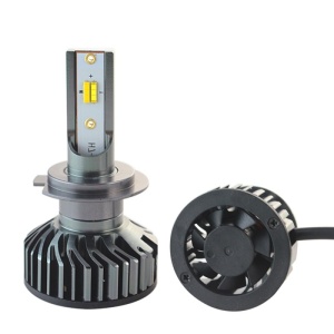 Set 2 LED-uri Auto Techstar® P8, H7, 40w, 4000 Lumeni, 3000K, 4500K, 6000K, AUTO, 12-24 Volti, ZES, Canbus, Miez Cupru, Radiator Aluminiu - Img 3