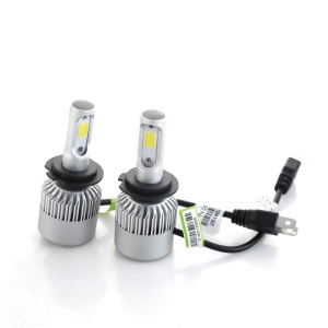Set 2 LED-uri Auto Techstar® S2, H7, 36w, 4000 Lumeni, 6500K, AUTO, 12-24 Volti, COB, Canbus - Img 3