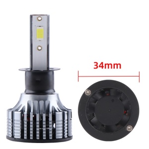 Set 2 LED-Uri Auto Techstar® V8, H3, 120W, 12-24V, 15000 Lumeni, 6000K, Unghi Fascicul 360°, CSP 3570, Canbus, Radiator Aluminiu, Racire Cooling Tech, Argintiu - Img 6