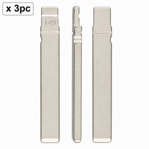 Set 3 lame cheie auto 149# HU162T MQB pentru VW, Audi, Skoda si Seat