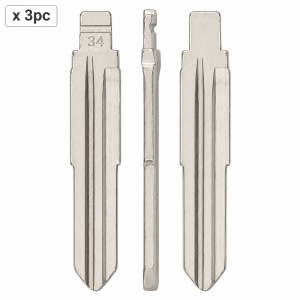 Set 3 lame cheie auto 34# HYN10 pentru Hyundai si Kia