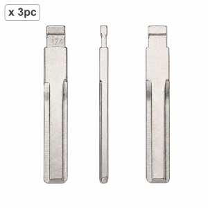 Set 3 lame cheie flip 174# HU43FH pentru Opel, compatibile KD VVDI JMD