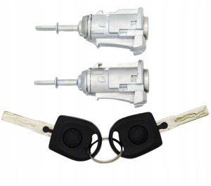 set cilindri incuietoare usa auto cu chei techstar vw golf 4 passat b5 skoda octavia vedere de sus