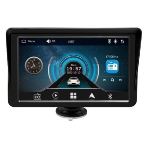 Sistem Multimedia Techstar® Apple Carplay/Android 7094P, Ecran Tactil, 7 Inch 1080P Full HD, Bluetooth, Mirror Link/Card TF/USB/AUX, Negru - Img 4