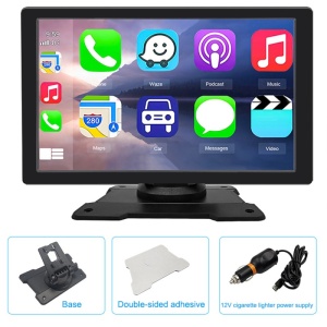 Sistem Multimedia Techstar® Apple Carplay/Android 9001P, Ecran Tactil, 9 Inch 1024x600 HD IPS, Bluetooth, Mirror Link, Card TF, USB, AUX, Negru - Img 9