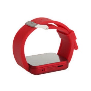 Smartwatch Techstar U8+ rosu vedere curea si carcasa spate