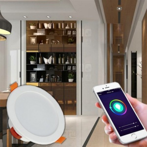 instalare spot led techstar 5w rgb cu control mobil