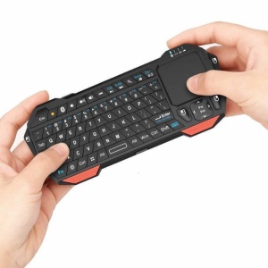 Tastatura Wireless Techstar®, Bluetooth, Scroll, TouchPad, Controller, Mouse, Iluminata - Img 4