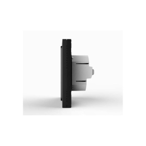 Termostat smart Techstar TH-20W negru vedere laterala profil subtire