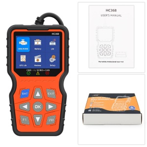 tester diagnoza auto Techstar HC368 OBD2 EOBD CAN cu cablu si manual