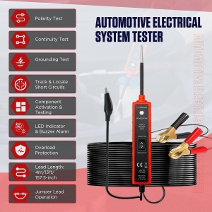 Tester auto Techstar multifunctional cu protectie la suprasarcina si test polaritate