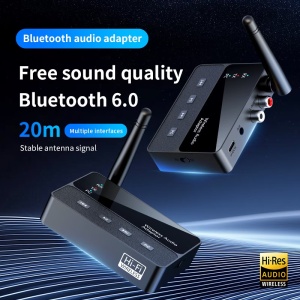 Adaptor Audio Bluetooth 6.0 Techstar cu antena externa si conexiune wireless stabila