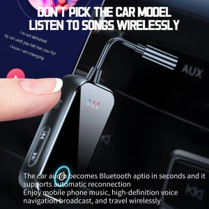 Techstar T80 - detaliu buton/indicator si utilizare pentru audio wireless, imagine close-up