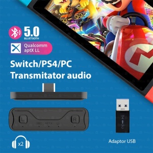 utilizare adaptor bluetooth techstar cu nintendo switch si ps4
