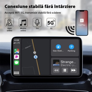 Apple CarPlay fara cablu pe display multimedia auto