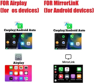 Adaptor wireless Techstar pentru conversie CarPlay si Android Auto de la conexiune cu fir la wireless