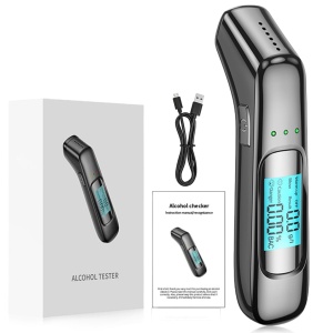 Alcooltest digital Techstar reincarcabil USB cu accesoriile incluse