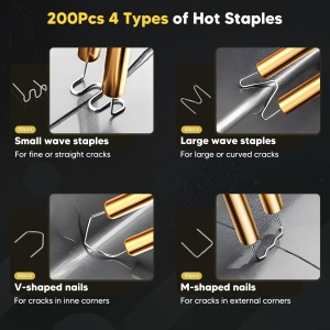 Plastic welder Techstar 200W functii si capse termice pentru sudura plastic