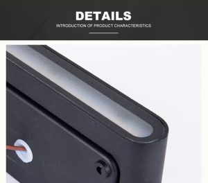 profil lateral aplica LED Techstar C30 exterior negru 6500K rezistenta apa praf