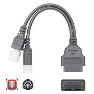 cablu adaptor diagnoza 2 in 1 Techstar OBD2 3 pini si 4 pini la 16 pini Yamaha