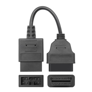 cablu adaptor Techstar OBD2 9 pini la 16 pini Subaru negru