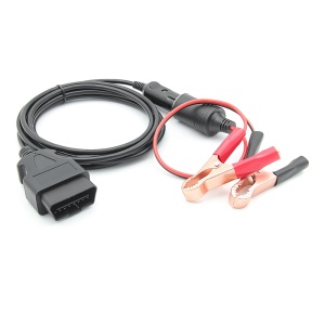 Set cablu OBDII JC02 cu mufa OBD, clesti crocodil si mufa bricheta