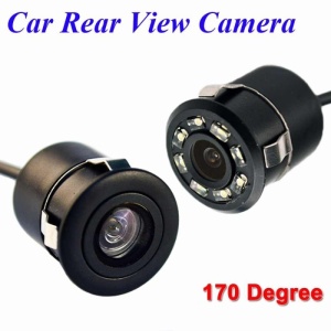 Camera pentru masina Techstar - Vedere spate clara, sistem IR cu 8 LED-uri, functionare zi/noapte, unghi 170°, waterproof