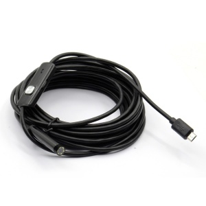 Camera Endoscop Techstar® EN20, Flexibila, IP67, Iluminare LED, MicroUSB, USB, Magnet, Carlig, Oglinda, 1m - Img 13