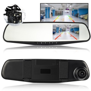 Camera Video Auto Discreta tip Oglinda cu Doua Camere Full HD Fata/Spate Techstar® L9000, Model Slim 9mm Grosime - Img 11