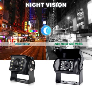Camera video auto Techstar AHD cu vizibilitate nocturna in conditii de trafic