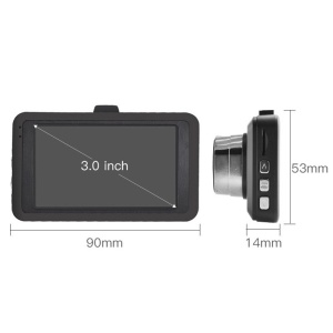 Camera Video Auto Techstar® T616, Display LCD 3 inch, Full HD, Rezolutie 1080P, G-Sensor, Night Vision, Unghi de filmare 140°, Negru - Img 4
