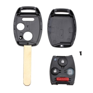 Carcasa cheie auto Techstar Honda Accord, Civic, CR-V, Fit, Pilot, 3 butoane, set complet cu butoane cauciuc