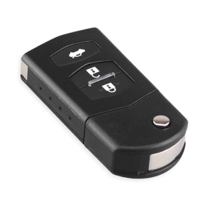 Carcasa cheie auto Techstar compatibila Mazda 2 3 5 6 RX-8 MX-5, 3 butoane, finisaj lucios
