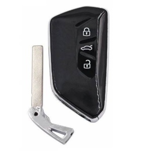 carcasa cheie cu lama compatibila vw skoda seat mqb 3 butoane neagra