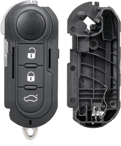 set complet carcasa briceag cheie 3 butoane techstar compatibila peugeot
