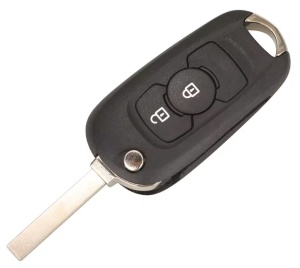 Carcasa cheie auto Techstar tip flip 2 butoane cu lama SX9 pentru Opel Astra K 2015-2019 vedere frontala cu lama deschisa