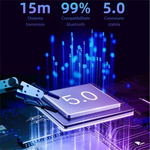 Afisaj digital LED pentru nivel baterie carcasa casti wireless Techstar K23