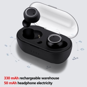 Casti Bluetooth Wireless Techstar® TWS Earbud cu Tehnologie BT 5.0 Negru - Img 3