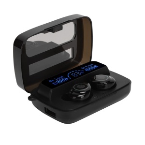 Casti Smart Techstar® M9-17, Wireless, Bluetooth V5.1, Touch, Display Digital, 2000mAh, pentru iPhone Xiaomi Huawei, Negru - Img 4