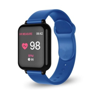 Ceas Smartwatch B57 Techstar®, Waterproof, Fitness Tracker Unisex, Monitorizare Puls, Bluetooth, Albastru - Img 3