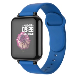 Ceas Smartwatch B57 Techstar®, Waterproof, Fitness Tracker Unisex, Monitorizare Puls, Bluetooth, Albastru - Img 1